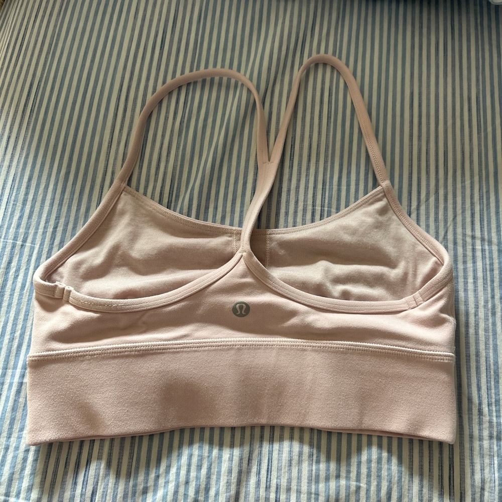 lululemon flow y Pink Sports Bra